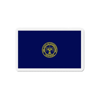 Flag of Evansville Indiana - Refrigerator Magnet - The Sticker Space