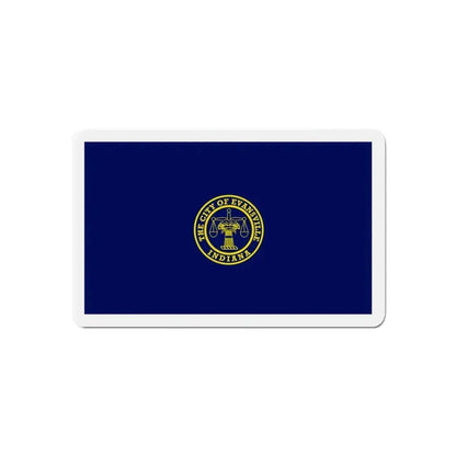 Flag of Evansville Indiana - Refrigerator Magnet - The Sticker Space