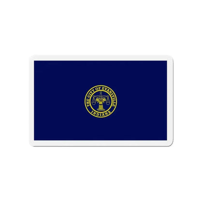 Flag of Evansville Indiana - Refrigerator Magnet - The Sticker Space