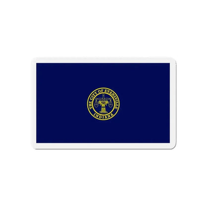 Flag of Evansville Indiana - Refrigerator Magnet - The Sticker Space