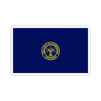 Flag of Evansville Indiana USA STICKER Vinyl Die-Cut Decal - The Sticker Space