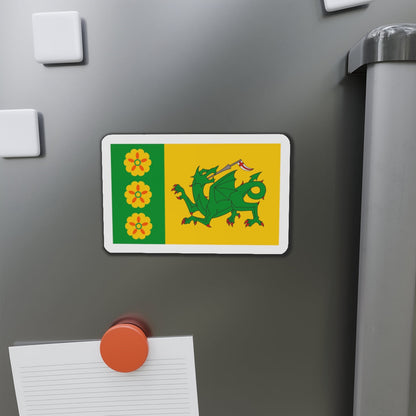 Flag of Evenley UK - Die-Cut Magnet-The Sticker Space