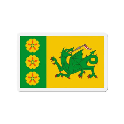 Flag of Evenley UK - Refrigerator Magnet 2 Inch - The Sticker Space