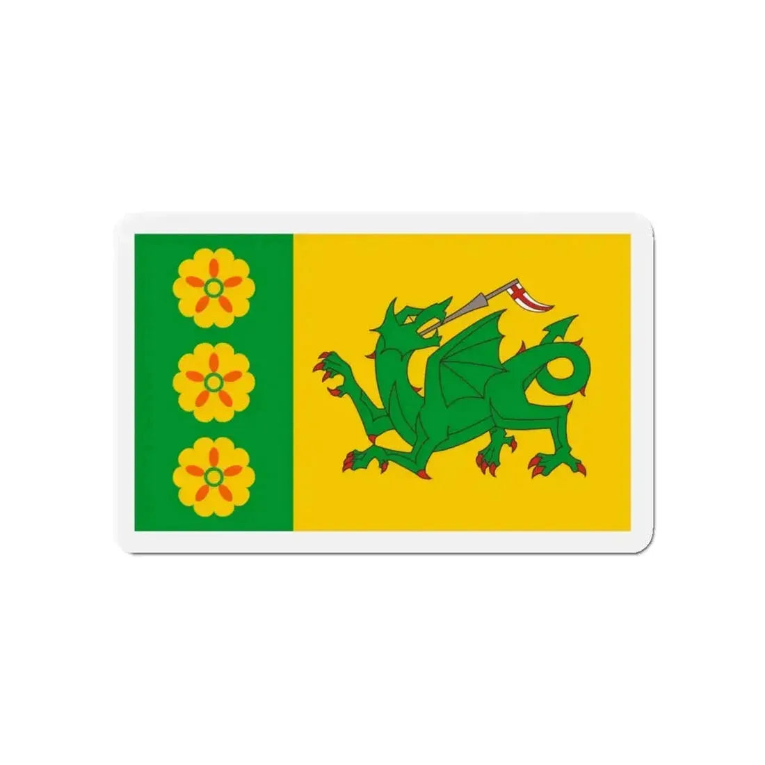 Flag of Evenley UK - Refrigerator Magnet - The Sticker Space