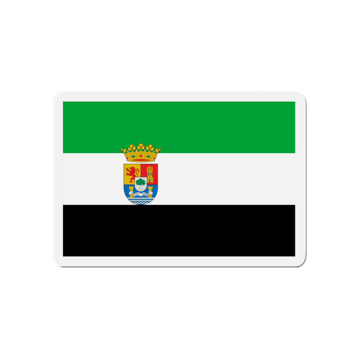 Flag of Extremadura Spain - Die-Cut Magnet-4" x 4"-The Sticker Space