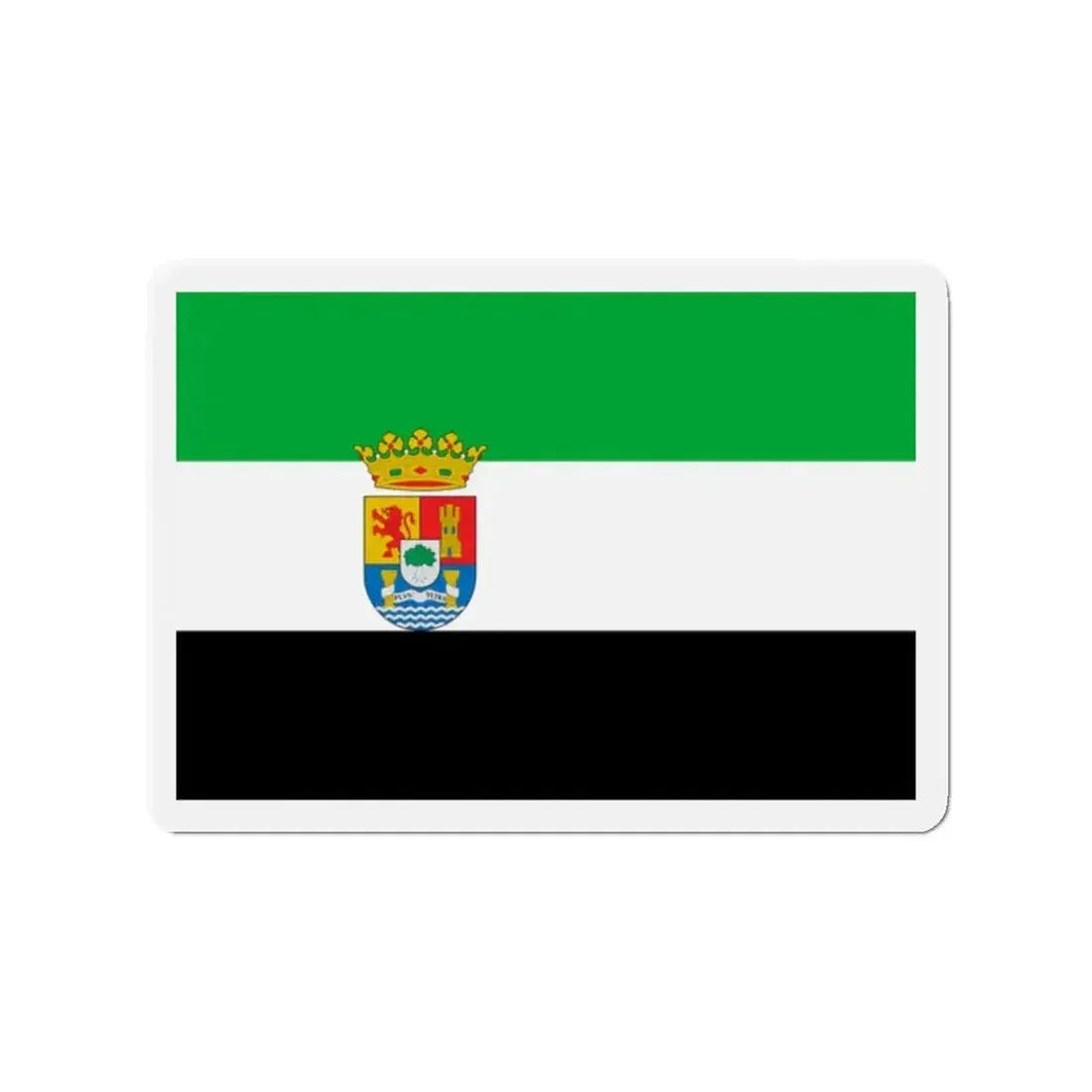 Flag of Extremadura Spain - Refrigerator Magnet - The Sticker Space