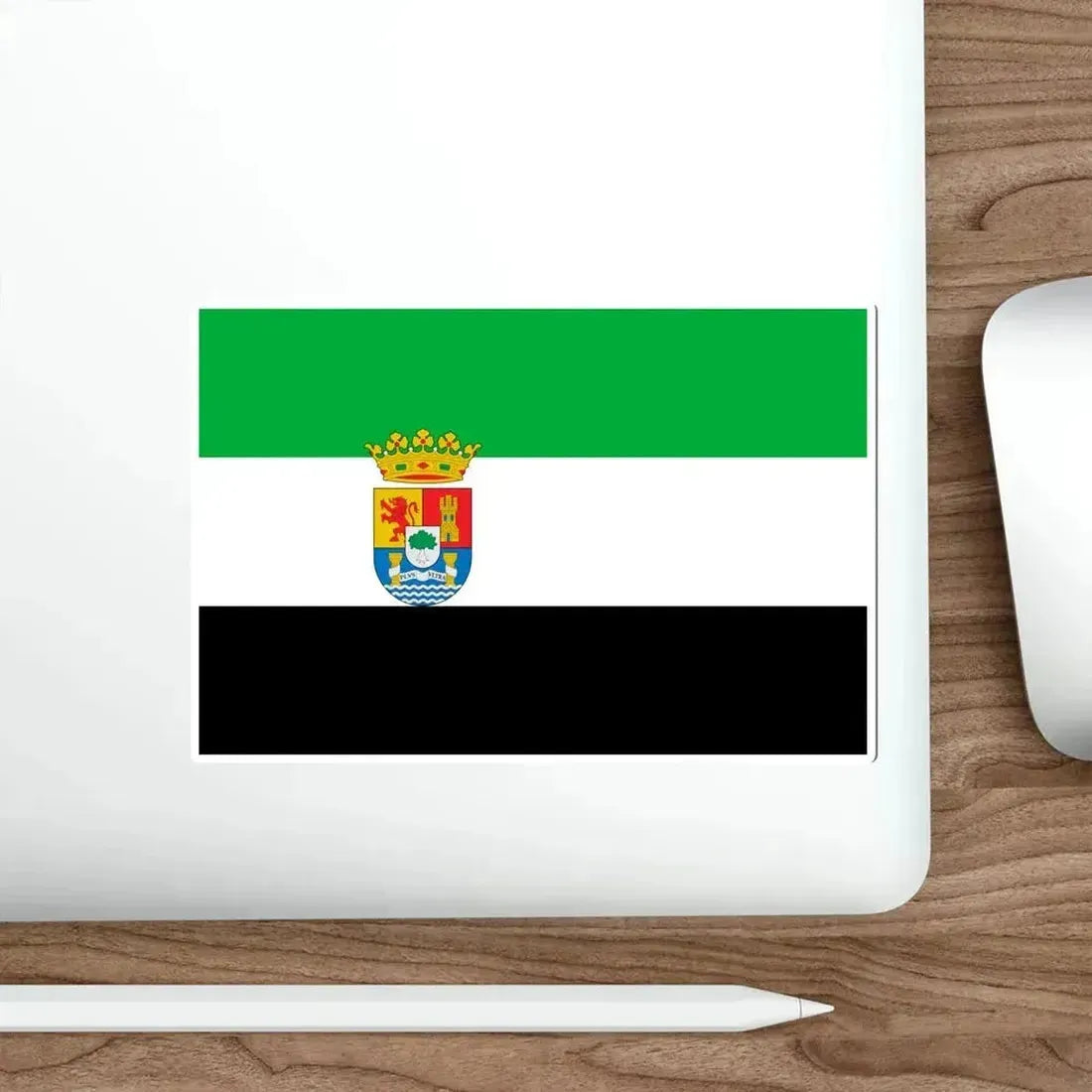 Flag of Extremadura Spain STICKER Vinyl Die-Cut Decal - The Sticker Space
