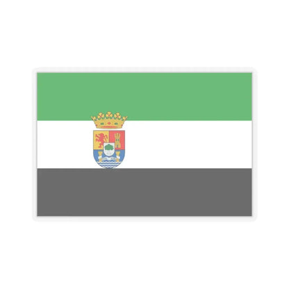 Flag of Extremadura Spain - STICKER Vinyl Kiss-Cut Decal 2 Inch Transparent - The Sticker Space