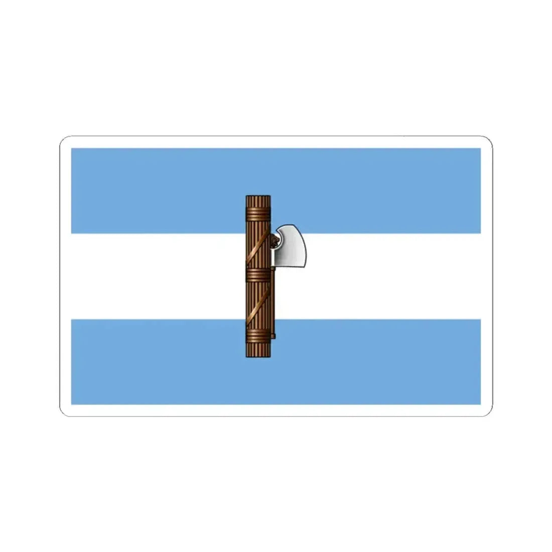 Flag of Fascist Party of Argentina (Argentina) STICKER Vinyl Kiss-Cut Decal 2 Inch White - The Sticker Space