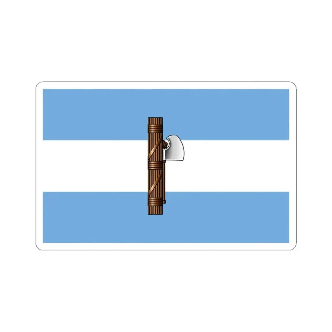 Flag of Fascist Party of Argentina (Argentina) STICKER Vinyl Kiss-Cut Decal 6 Inch White - The Sticker Space