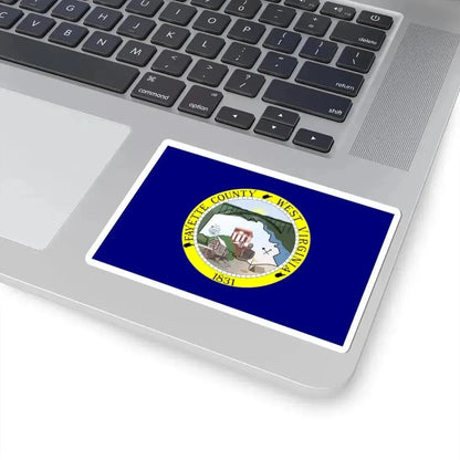 Flag of Fayette County West Virginia (United States) STICKER Vinyl Kiss-Cut Decal - The Sticker Space