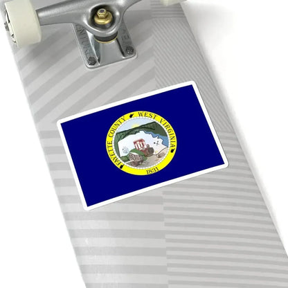 Flag of Fayette County West Virginia (United States) STICKER Vinyl Kiss-Cut Decal - The Sticker Space
