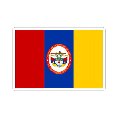 Flag of Federal State of Boyaca (Colombia) STICKER Vinyl Kiss-Cut Decal 4 Inch White - The Sticker Space