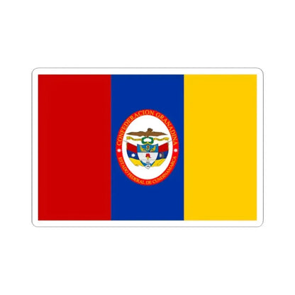 Flag of Federal State of Cundinamarca (Colombia) STICKER Vinyl Kiss-Cut Decal 2 Inch White - The Sticker Space