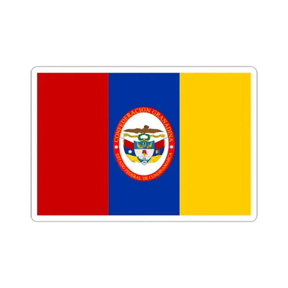 Flag of Federal State of Cundinamarca (Colombia) STICKER Vinyl Kiss-Cut Decal 3 Inch White - The Sticker Space