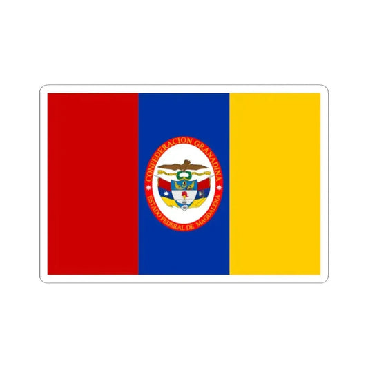 Flag of Federal State of Magdalena (Colombia) STICKER Vinyl Kiss-Cut Decal 2 Inch White - The Sticker Space