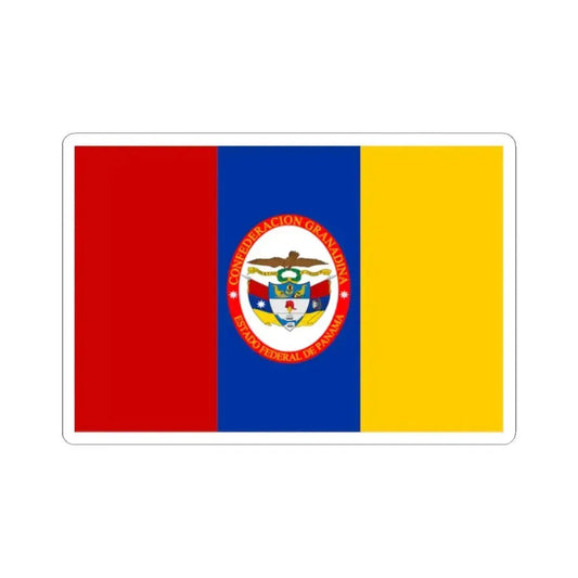 Flag of Federal State of Panama (Colombia) STICKER Vinyl Kiss-Cut Decal 2 Inch White - The Sticker Space