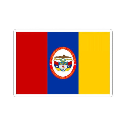 Flag of Federal State of Panama (Colombia) STICKER Vinyl Kiss-Cut Decal 4 Inch White - The Sticker Space