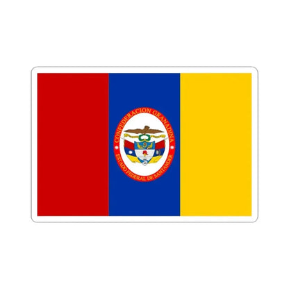 Flag of Federal State of Santander (Colombia) STICKER Vinyl Kiss-Cut Decal 3 Inch White - The Sticker Space