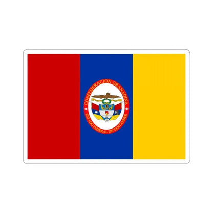 Flag of Federal State of Santander (Colombia) STICKER Vinyl Kiss-Cut Decal 4 Inch White - The Sticker Space