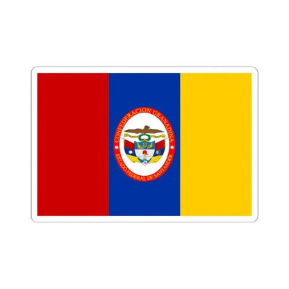 Flag of Federal State of Santander (Colombia) STICKER Vinyl Kiss-Cut Decal 6 Inch White - The Sticker Space