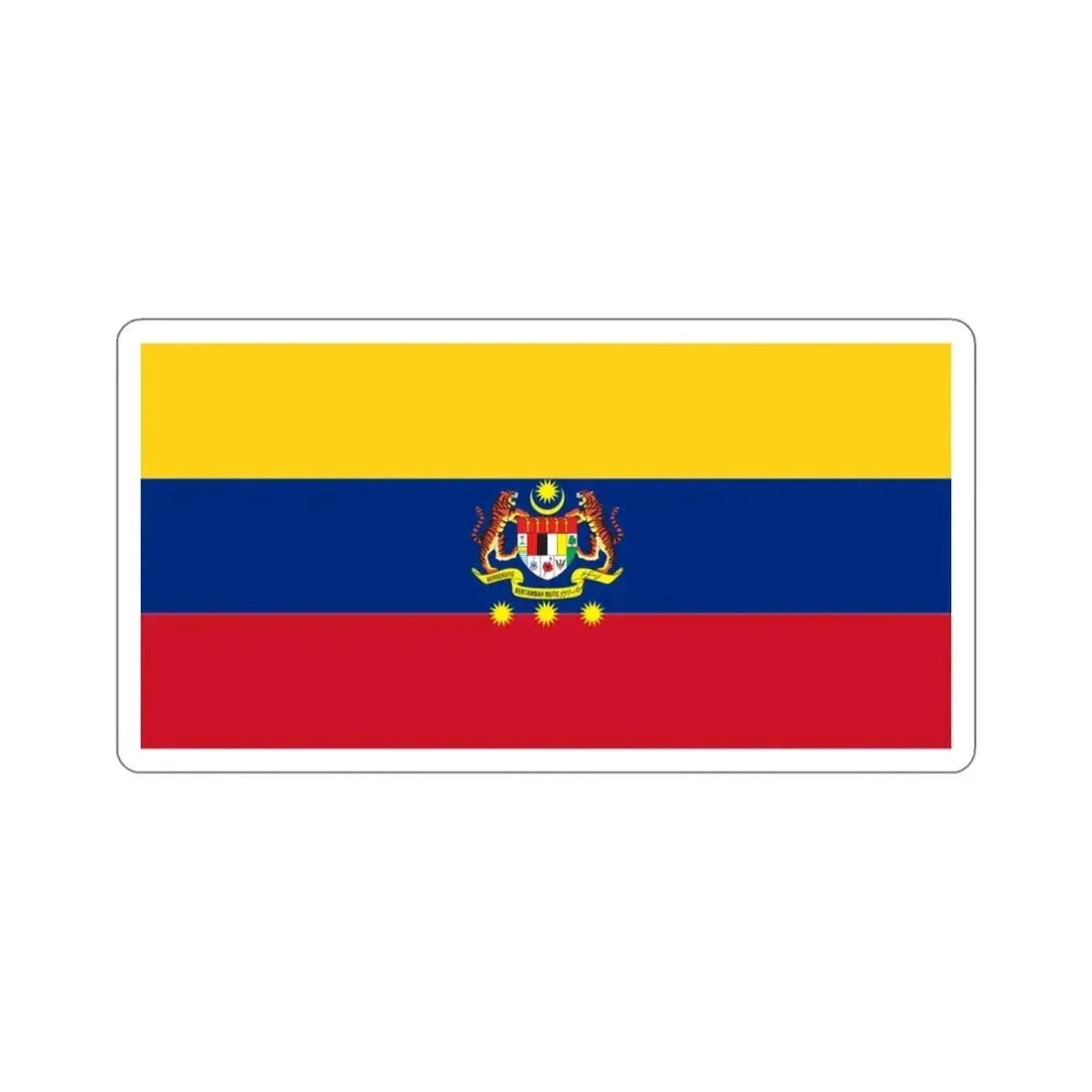 Flag of Federal Territories of Malaysia STICKER Vinyl Die-Cut Decal 3 Inch - The Sticker Space