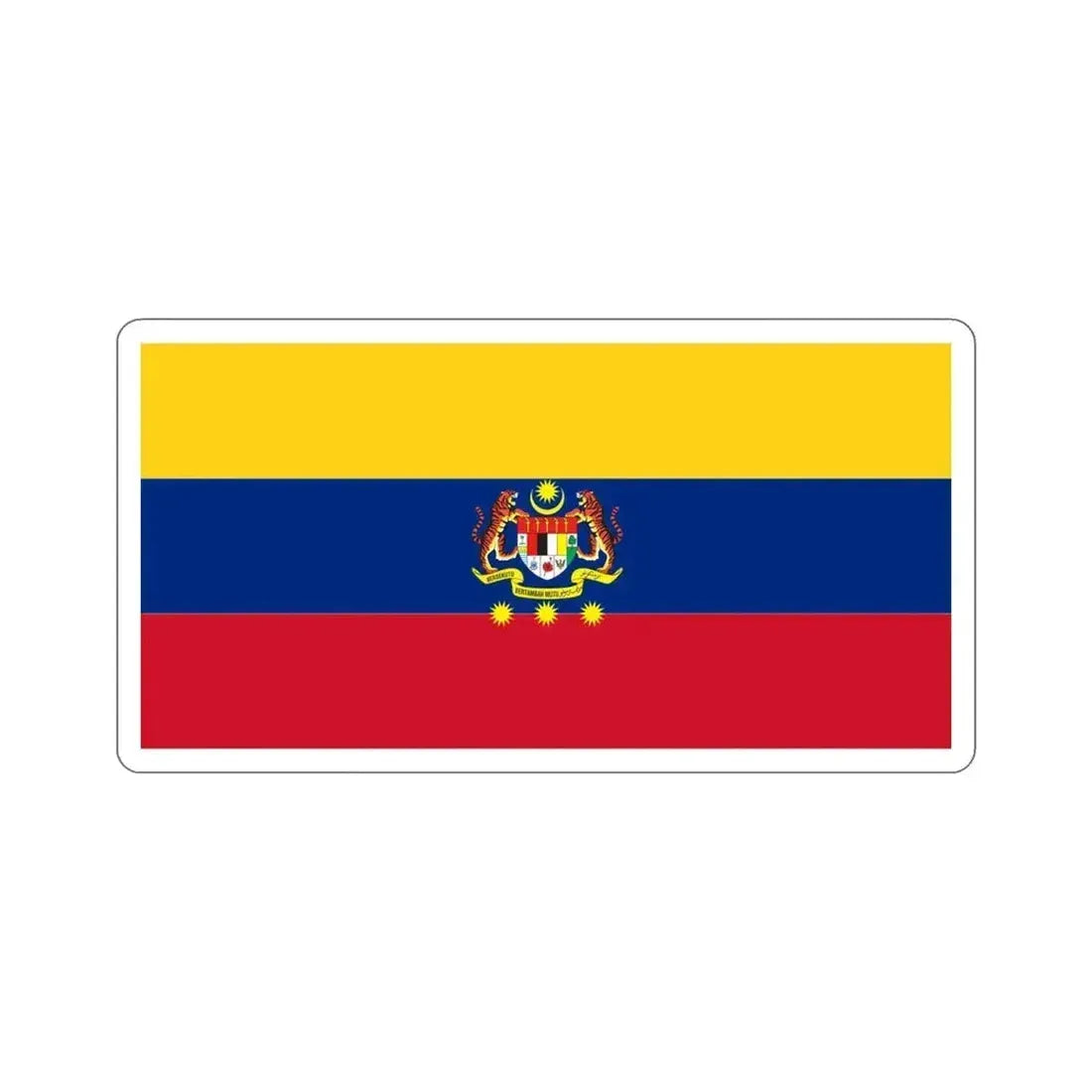 Flag of Federal Territories of Malaysia STICKER Vinyl Die-Cut Decal 4 Inch - The Sticker Space