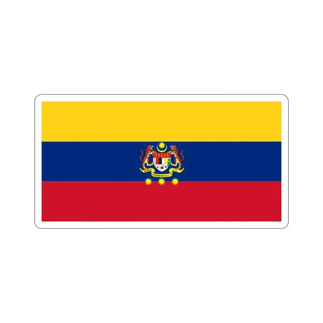 Flag of Federal Territories of Malaysia STICKER Vinyl Die-Cut Decal 4 Inch - The Sticker Space