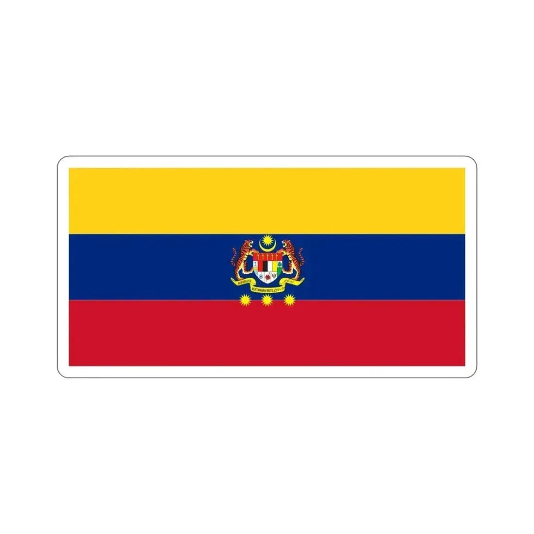 Flag of Federal Territories of Malaysia STICKER Vinyl Die-Cut Decal 6 Inch - The Sticker Space