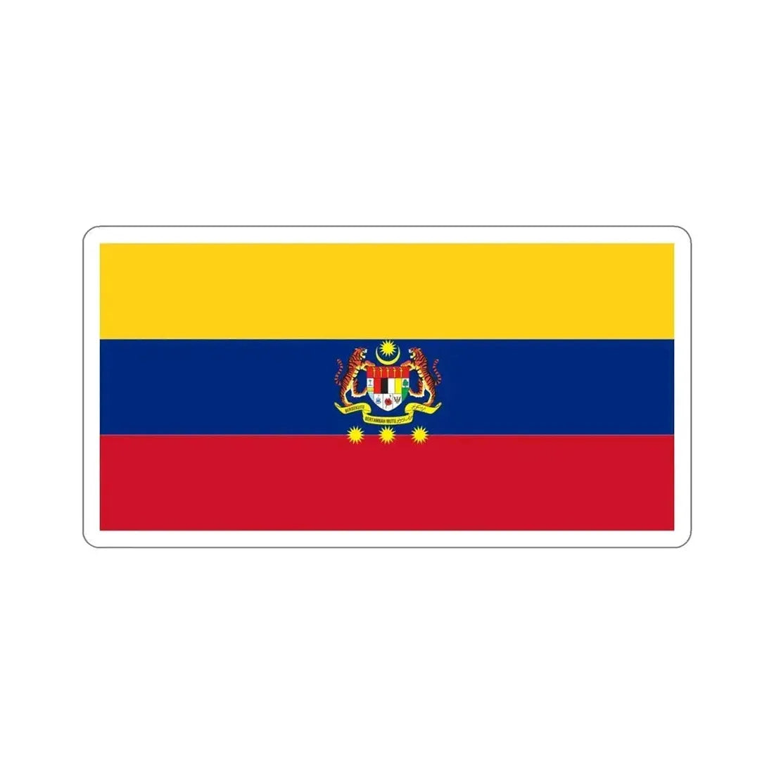 Flag of Federal Territories of Malaysia STICKER Vinyl Die-Cut Decal 6 Inch - The Sticker Space