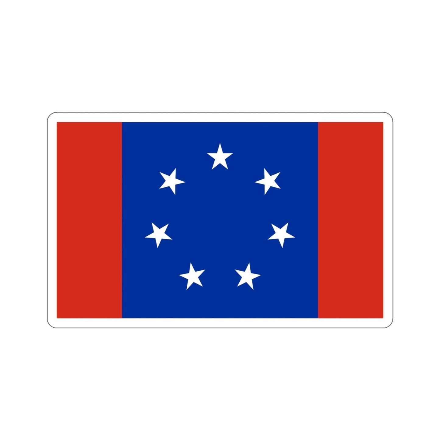 Flag of Federated States of Antarctica STICKER Vinyl Die-Cut Decal-4 Inch-The Sticker Space