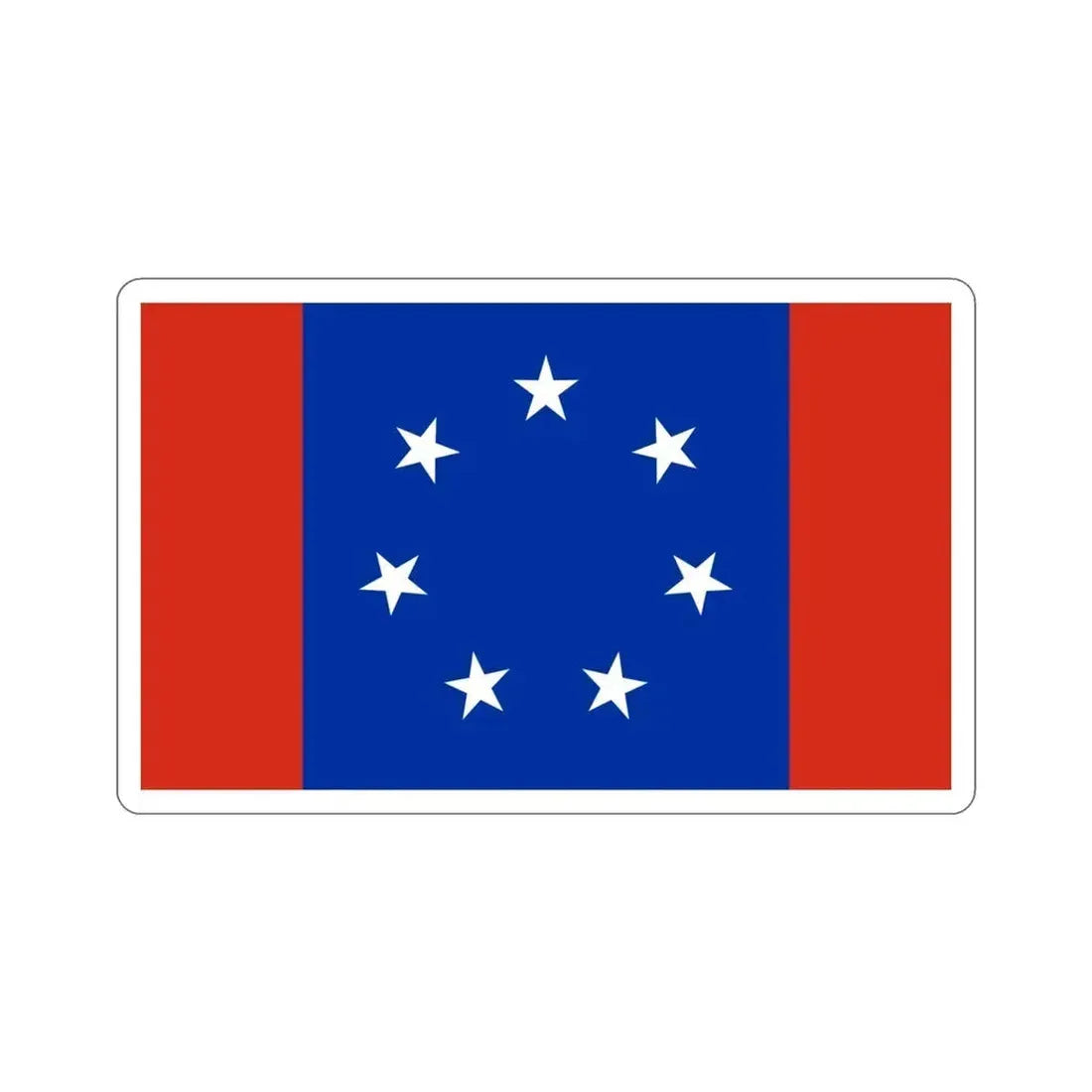 Flag of Federated States of Antarctica STICKER Vinyl Die-Cut Decal 4 Inch - The Sticker Space