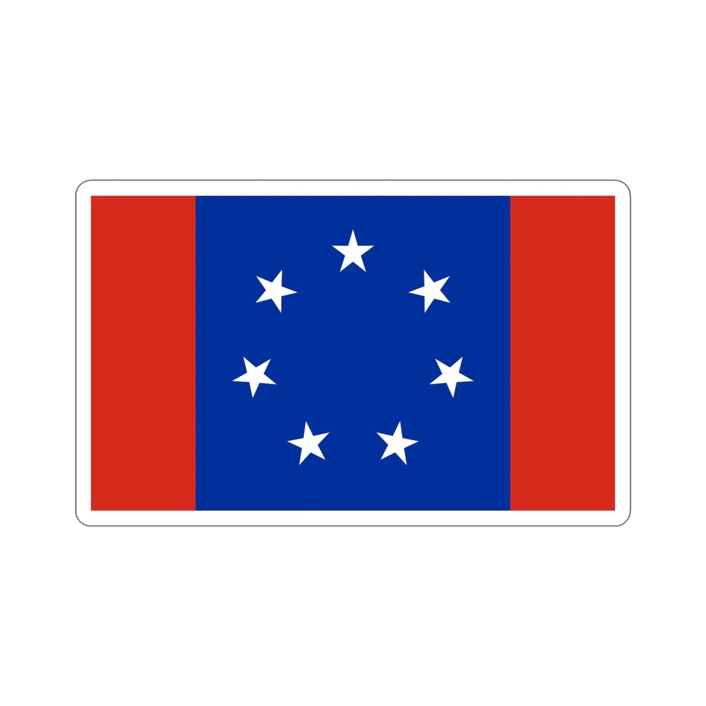 Flag of Federated States of Antarctica STICKER Vinyl Die-Cut Decal-5 Inch-The Sticker Space