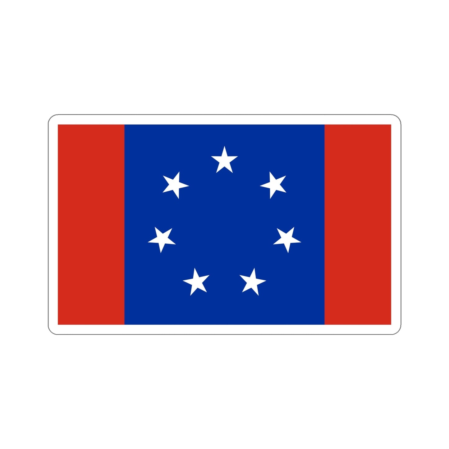 Flag of Federated States of Antarctica STICKER Vinyl Die-Cut Decal-6 Inch-The Sticker Space