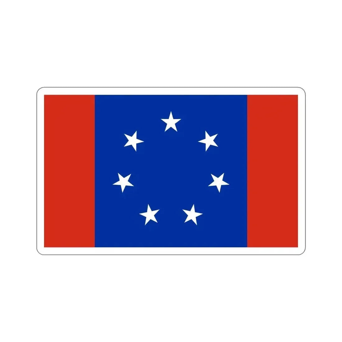 Flag of Federated States of Antarctica STICKER Vinyl Die-Cut Decal 6 Inch - The Sticker Space