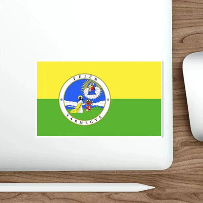 Flag of Fejér County Hungary STICKER Vinyl Die-Cut Decal - The Sticker Space