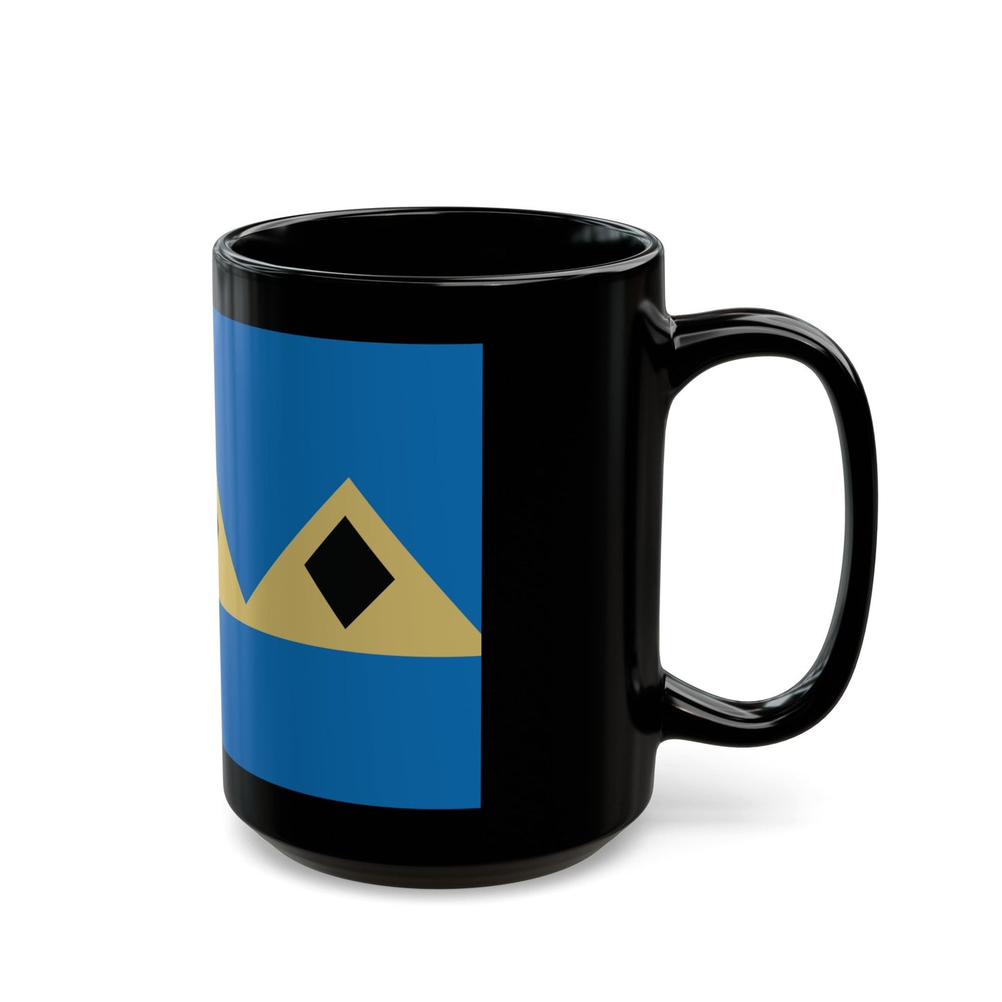 Flag of Fernie BC Canada - Black Coffee Mug-The Sticker Space