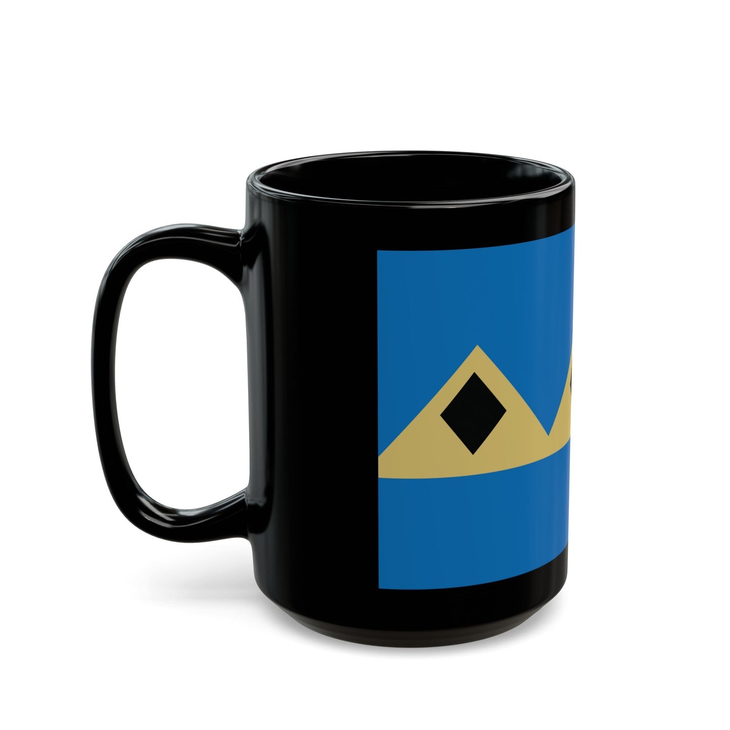 Flag of Fernie BC Canada - Black Coffee Mug-The Sticker Space