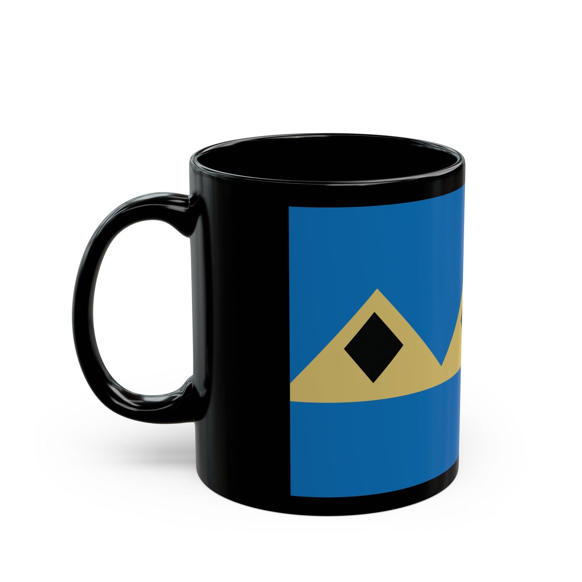 Flag of Fernie BC Canada - Black Coffee Mug-The Sticker Space