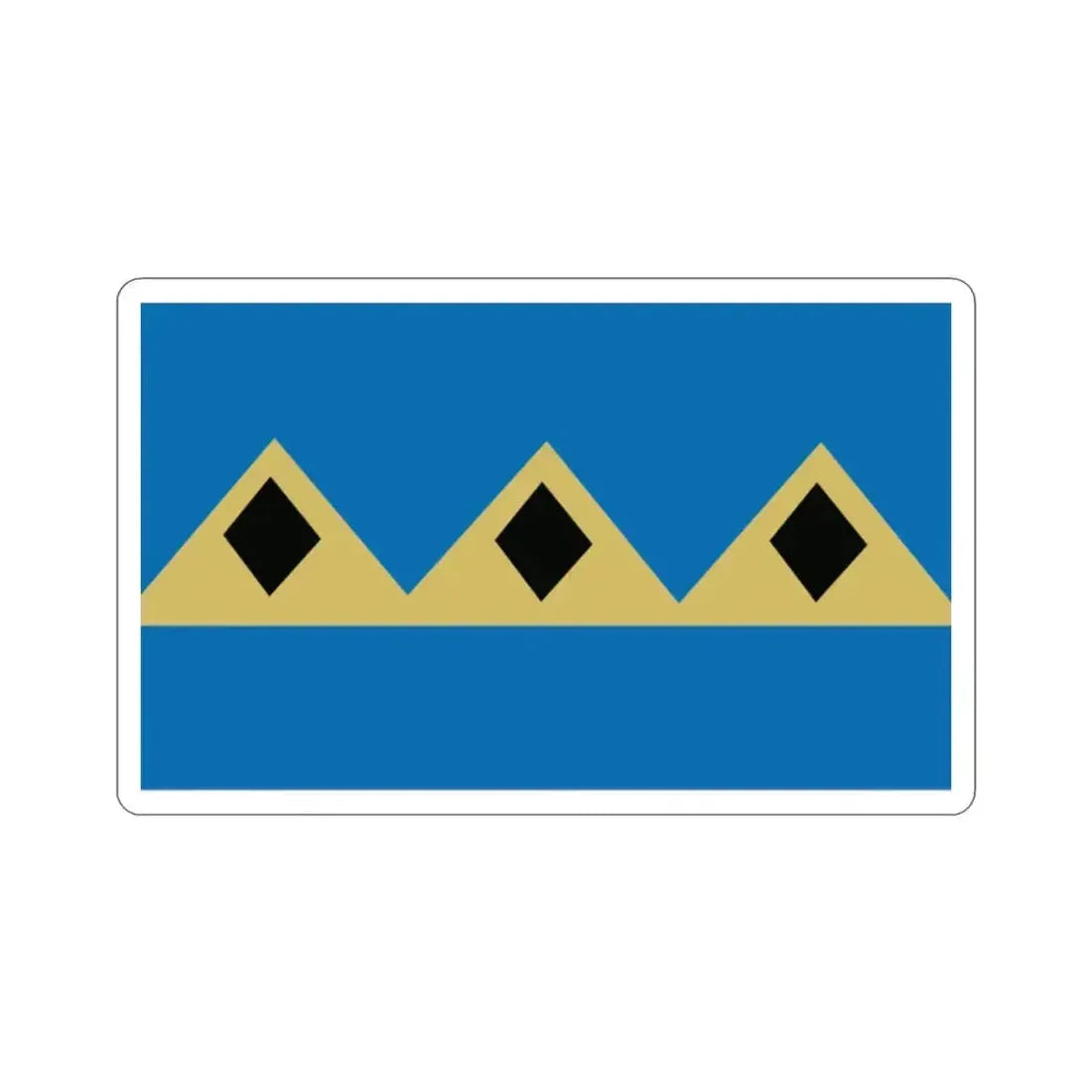 Flag of Fernie BC Canada STICKER Vinyl Die-Cut Decal 2 Inch - The Sticker Space