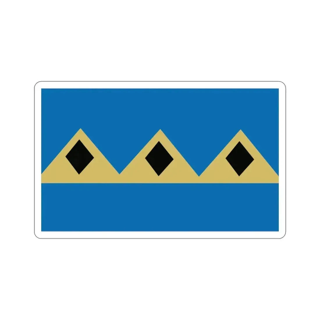 Flag of Fernie BC Canada STICKER Vinyl Die-Cut Decal 3 Inch - The Sticker Space