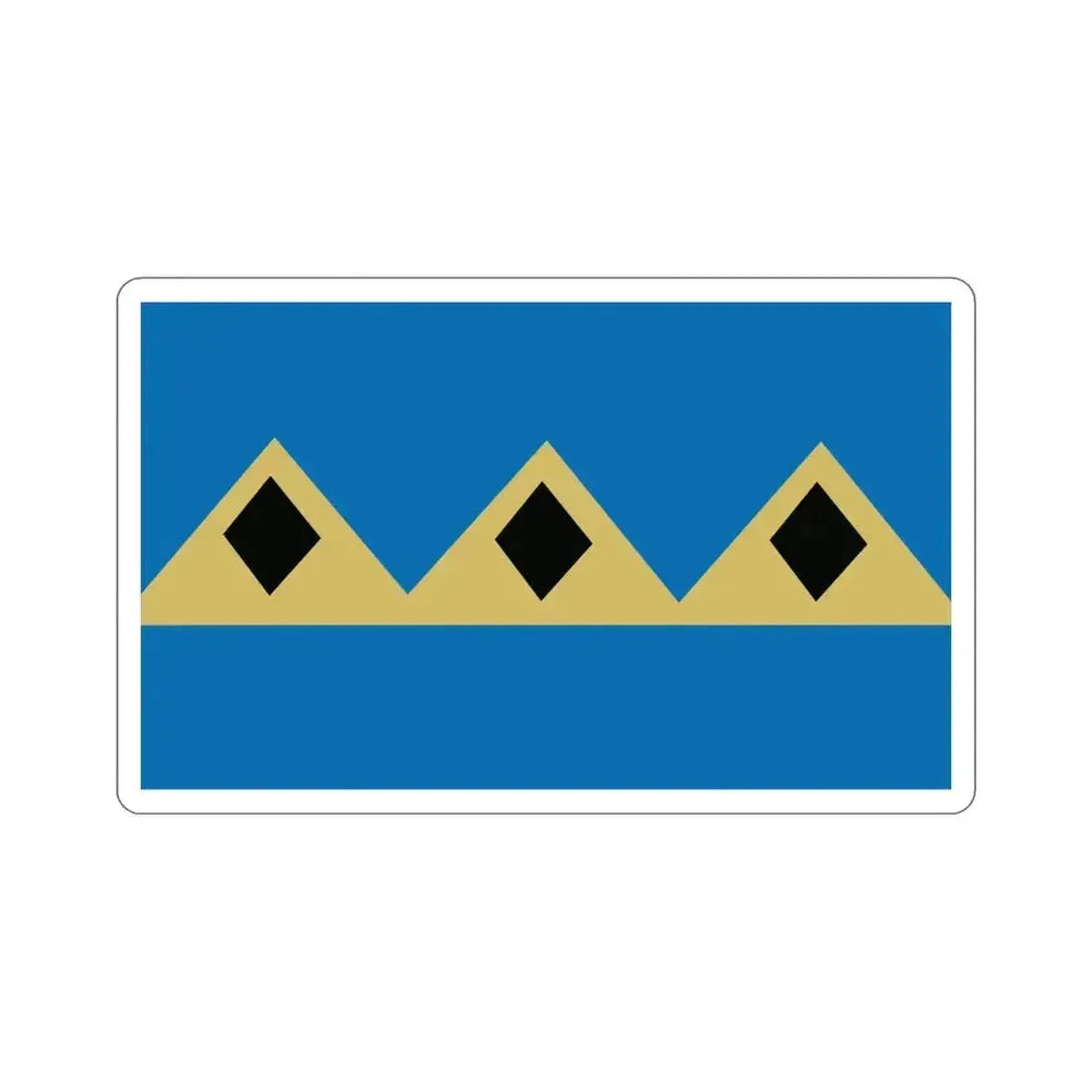 Flag of Fernie BC Canada STICKER Vinyl Die-Cut Decal 4 Inch - The Sticker Space