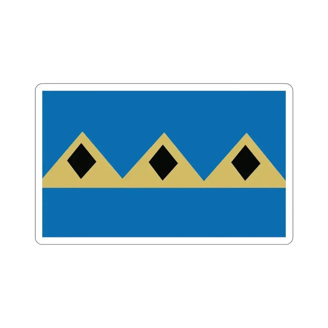 Flag of Fernie BC Canada STICKER Vinyl Die-Cut Decal 6 Inch - The Sticker Space
