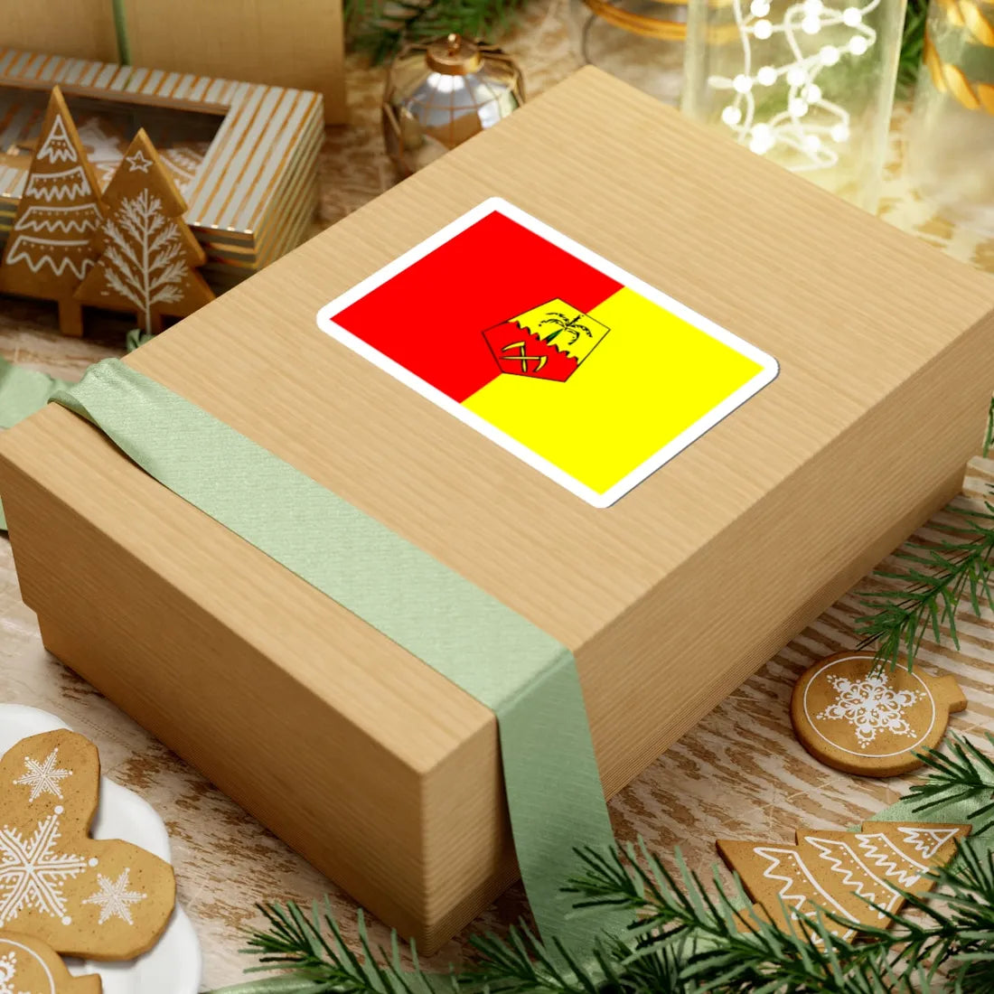 Flag of Figuig province (Morocco) STICKER Vinyl Kiss-Cut Decal - The Sticker Space