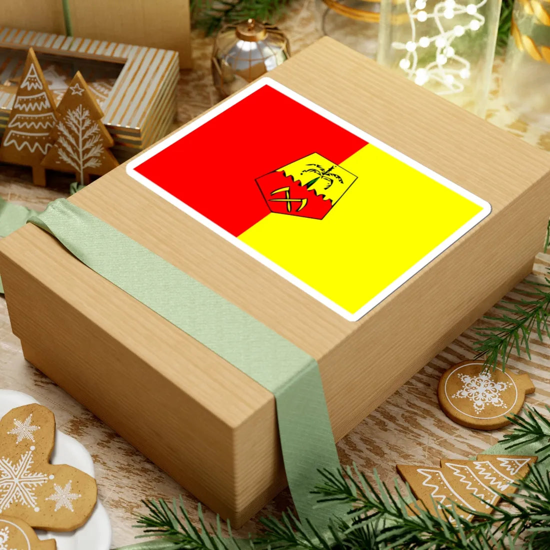 Flag of Figuig province (Morocco) STICKER Vinyl Kiss-Cut Decal - The Sticker Space