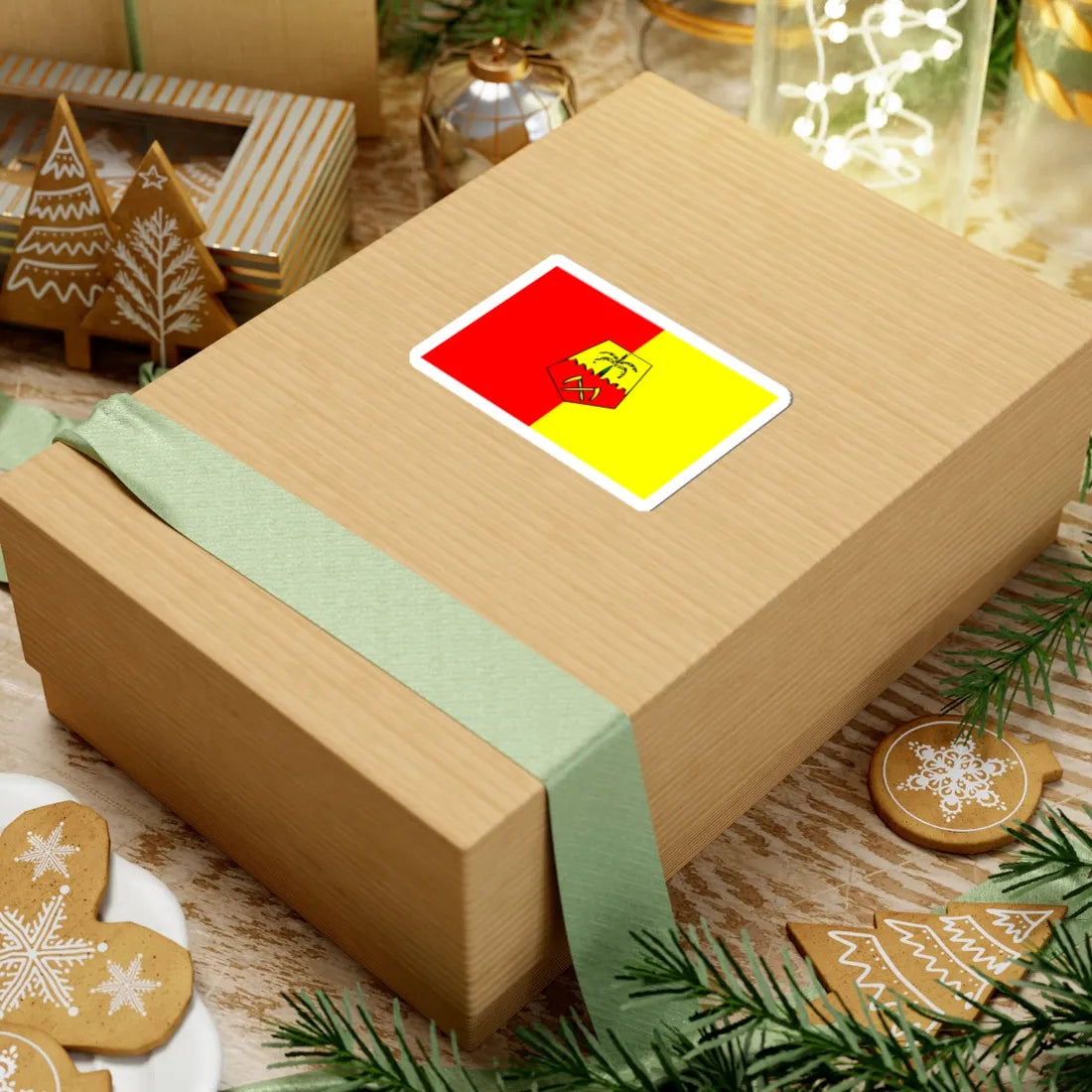 Flag of Figuig province (Morocco) STICKER Vinyl Kiss-Cut Decal - The Sticker Space