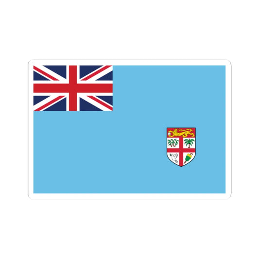 Flag of Fiji Coat of arms small (Fiji) STICKER Vinyl Kiss-Cut Decal 2 Inch White - The Sticker Space