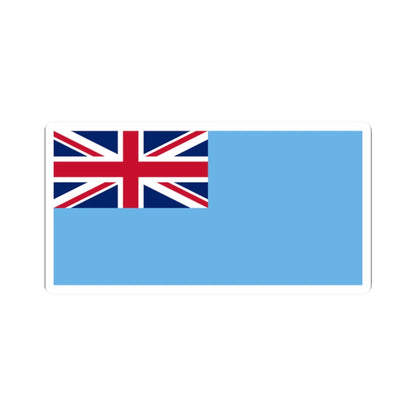 Flag of Fiji no coat of arms (Fiji) STICKER Vinyl Kiss-Cut Decal 2 Inch White - The Sticker Space