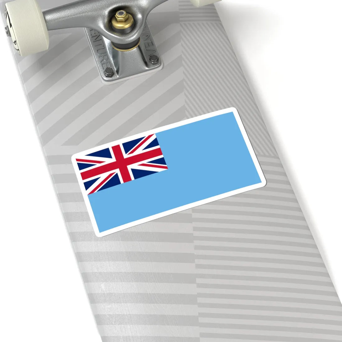 Flag of Fiji no coat of arms (Fiji) STICKER Vinyl Kiss-Cut Decal - The Sticker Space