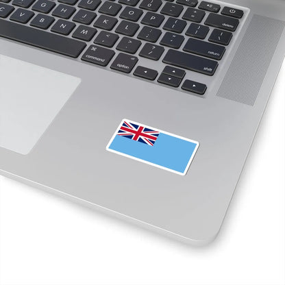 Flag of Fiji no coat of arms (Fiji) STICKER Vinyl Kiss-Cut Decal - The Sticker Space
